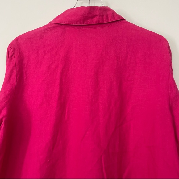 Lucy Perida Shirt Womens Extra Large Linen Tunic Shell Buttons Casual Lagenlook - Picture 5 of 12